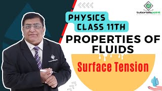 Class 11th – Surface Tension  Properties of Fluids  Tutorials Point [upl. by Onitsuaf]