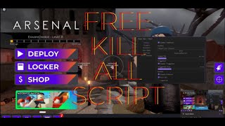 ROBLOX ARSENAL KILL ALL SCRIPT FREE  INF AMMO NO RECOIL NO SPREAD BLATANT [upl. by Imefulo743]