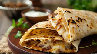 Beef Melt Wrap Recipe with Crispy Tortilla Bread [upl. by Notlih]