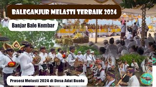 Baleganjur melasti terbaik 2024 banjar bale kembar iringi prosesi melasti di desa adat bualu [upl. by Ortrude]