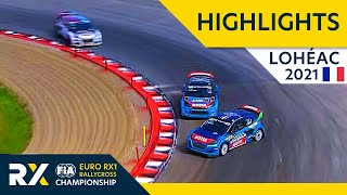 Euro RX1 Rallycross Final Highlights  World RX of Lohéac 2021  Rallycross France 2021 [upl. by Munro973]