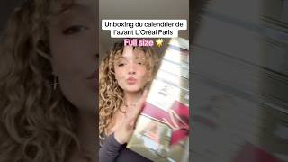 Unboxing du calendrier de l’avant L’Oreal Paris 🌟 [upl. by Chet]