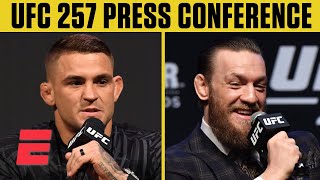 UFC 257 Dustin Poirier vs Conor McGregor 2 Press Conference  ESPN MMA [upl. by Asined]