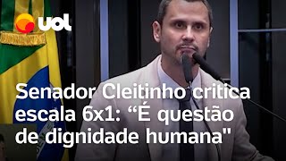 Escala 6x1 senador Cleitinho diz que é desumana Isso não é questão de ideologia [upl. by Artenehs]