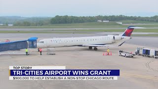 TriCities Airport hopes for nonstop service to Chicago with help of 900K grant [upl. by Syramad]