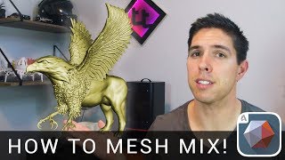 How to mesh mix  Detailed tutorial on merging STLs in Meshmixer [upl. by Lillith]