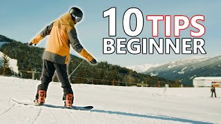 10 Beginner Snowboard Tips  First Day [upl. by Aarika591]