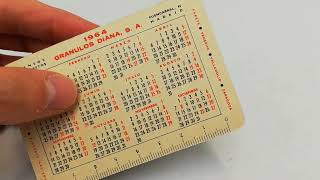 Calendario de bolsillo 1964 [upl. by Melisande]