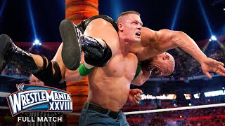 FULL MATCH  The Rock vs John Cena WrestleMania XXVIII [upl. by Yedoc847]