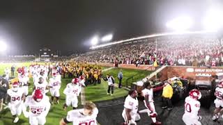 Oklahoma Sooners running into locker room before game vs Missouri Mizzou Tigers in MO 360° video [upl. by Maxine]