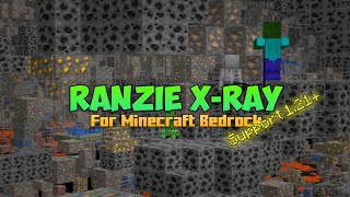 NEW UPDATE Ranzie Xray for Minecraft PE 121 MCPE Texture pack Android iOS Windows Xbox [upl. by Mountford]