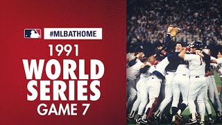 1991 World Series Game 7 Braves vs Twins  MLBAtHome [upl. by Stamata299]