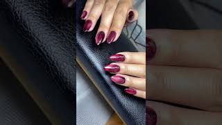 CAT EYE MERAH MAROON puspitabeautystudio nailgel Naildenpasar nailtips [upl. by Assirk]