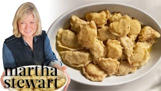 Martha Stewart Makes Pierogi From Big Martha’s Recipe  Homeschool with Martha [upl. by Lairbag]