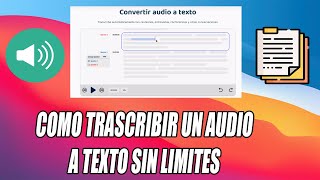 COMO TRANSCRIBIR UN AUDIO A TEXTO SIN LIMITE AUTOMÁTICO 2024 [upl. by Berlauda]