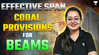 Beams IS 4562000 provisions  Effective Span  RCC  Harshna Verma [upl. by Johannes310]