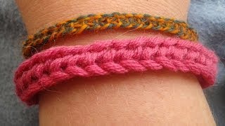 Einfaches Armband stricken  DIY [upl. by Marigolde]