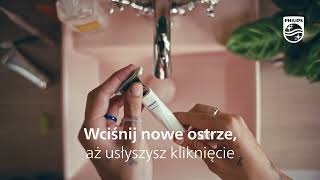 Jak wymienić ostrze w Twojej maszynce Philips OneBlade Intimate [upl. by Ehling843]