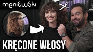 Kręcone włosy – jak obciąć by wyglądały idealnie – metamorfoza włosów MACIEJ MANIEWSKI [upl. by Arrotal]