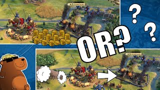 Civ 6  Pillage Or Blitz Attack Ursa OVEREXPLAINS War – 3 Deity Korea Civilization VI [upl. by Rheingold]