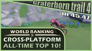 Graterhorn trail 4 in 4547  Alltime World top 10  Lonely Mountains Downhill Speedrun [upl. by Happy]