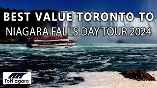 Best Value Toronto to Niagara Falls Day Tour 2024 ToNiagara [upl. by Kcirdneh]