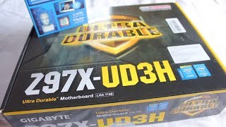 Gigabyte Z97XUD3H Motherboard Unboxing [upl. by Darrej]