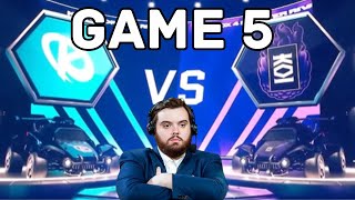 IBAI Castea KOI vs KARMINE CORP  ROCKET LEAGUE  Partida 5 [upl. by Arch581]