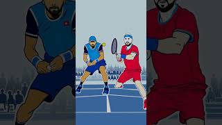 quotRafael Nadal vs Roger Federer Epic Davis Cup Showdown TennisLegends DavisCupquot [upl. by Teagan]