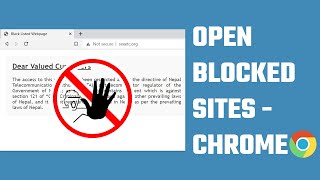 How to access blocked websites with google Chrome unblock blocked websites  2023 [upl. by Valentina291]