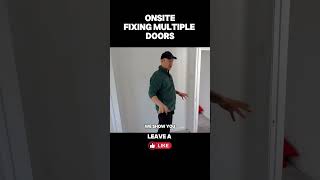 Join Us OnSite Installing New Doors Like a Pro precisionwoodworking diyprojects diy [upl. by Sonitnatsnok]