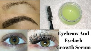 Grow Long Thick amp Strong Eyebrows amp Eyelashes In Just 5 Days  DIY Eyelash amp Eyebrows Growth Serum [upl. by Longawa]