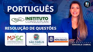 LIVE 236  INSTITUTO CONSULPLAN  RESOLUÃ‡ÃƒO DE QUESTÃ•ES  PORTUGUÃŠS [upl. by Yrtnahc991]