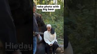 Take photo with big bear bear animals funnyanimls animalshorts [upl. by Cartie325]