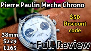 ⌚Pierre Paulin Mech Chrono by Merkur⌚38mm Panda dial Gem  Full Review  The Watcher [upl. by Younger902]