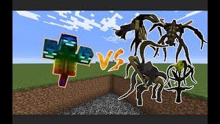 Spectrite Wither vs Scape and Run Parasites  Minecraft mob battle [upl. by Ardnot]