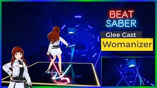 Womanizer Glee Cast Version  Beat Saber  LIV  Map SoniqueTui [upl. by Orenid817]