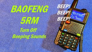 Baofeng 5RM Turn Off Button Beeping Sounds baofeng baofeng5rm [upl. by Bechler]