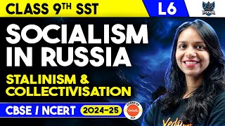 Socialism In Russia Class 9  Stalinism and Collectivisation Class 9  Class 9 History Chapter 2 [upl. by Yasmar]