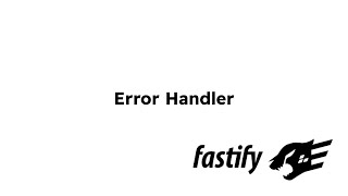 Error Handler part11 [upl. by Buhler]