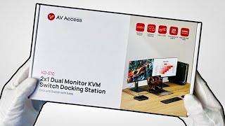 AV Access KVM Switch with Docking Station Unboxing  Setup [upl. by Neerahs632]