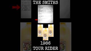 The Smiths 1986 Tour Rider 4  Andy Rourke Mike Joyce amp Craig Gannon Dressing Room amp Crew Bus [upl. by Derayne]