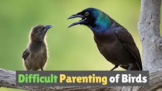 Hungry Fledgling Leaves No Choice to Common Grackle [upl. by Ibba]