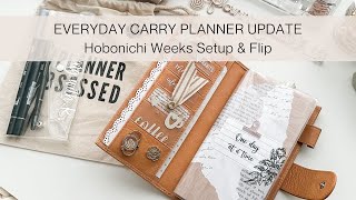 Everyday Carry Planner Update  Hobonichi Weeks Setup and Flip [upl. by Lyudmila799]