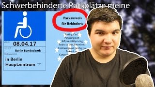 Schwerbehinderte Parkplätze meine Meinung [upl. by Etac]