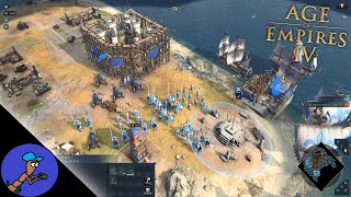 French vs Russians Epic Island Battle for Victory  Age of Empires IV [upl. by Komarek]