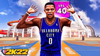 99 PRIME RUSSELL WESTBROOK BUILD GETS CRAZY CONTACT DUNKS in NBA 2K22 [upl. by Stieglitz5]