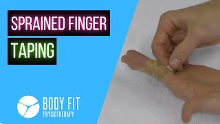 Sprained Finger Taping I How to Tape Your Sprained Finger [upl. by Alak]