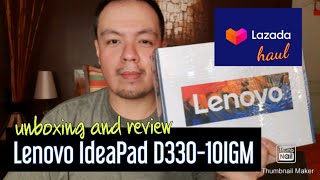 LENOVO IDEAPAD D33010IGM  2 IN 1 TABLET PC UNBOXING AND REVIEW PHILIPPINES [upl. by Abagael366]