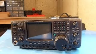 Icom IC746pro Backlight Repair Highlights [upl. by Htezil]